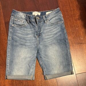 Blue Denim Shorts